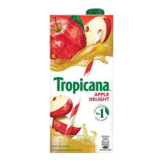 TROPICANA APPLE DELIGHT JUICE TETRA PACK 1LTR