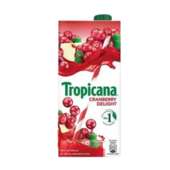 TROPICANA CRANBERRY DELIGHT JUICE TETRA PACK 1LTR