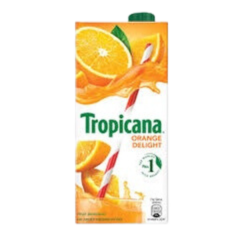 TROPICANA ORANGE DELIGHT JUICE TETRA PACK 1LITER 